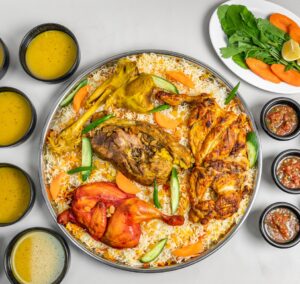 Chicken Madhabi+Chicken Mandi+Meat Wasla+ Chicken Kabsse (6 Person Deal)